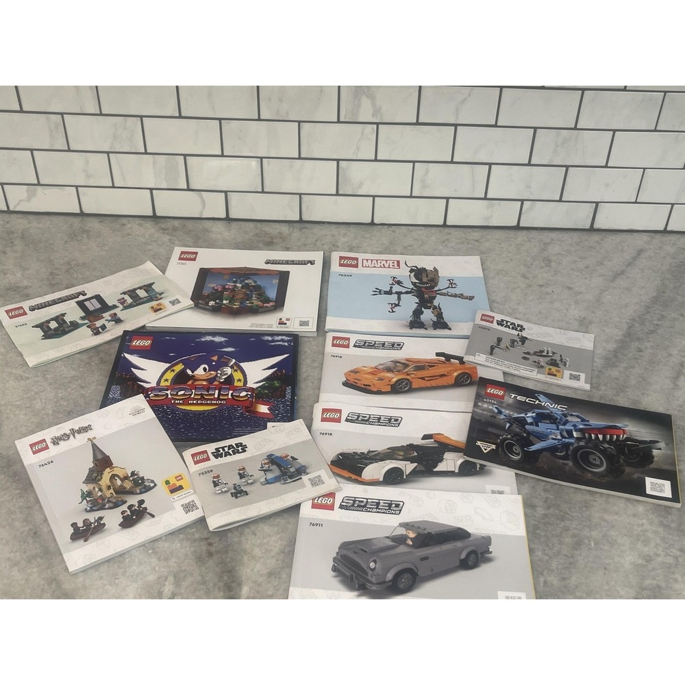 LEGO Instruction Manual Lot Harry Potter Star Wars Speed Champions Technic